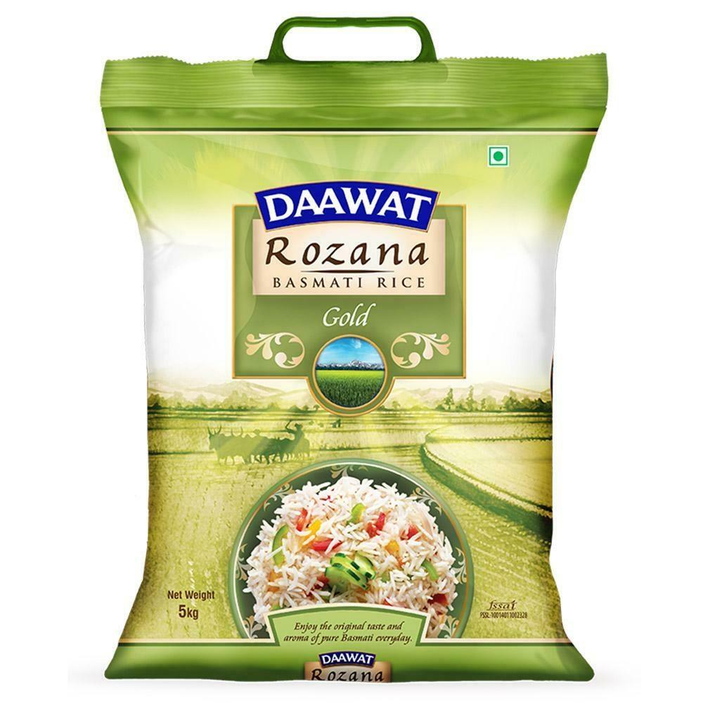 Buy Daawat Rozana Gold Basmati Rice 5 Kg Online at Best Price